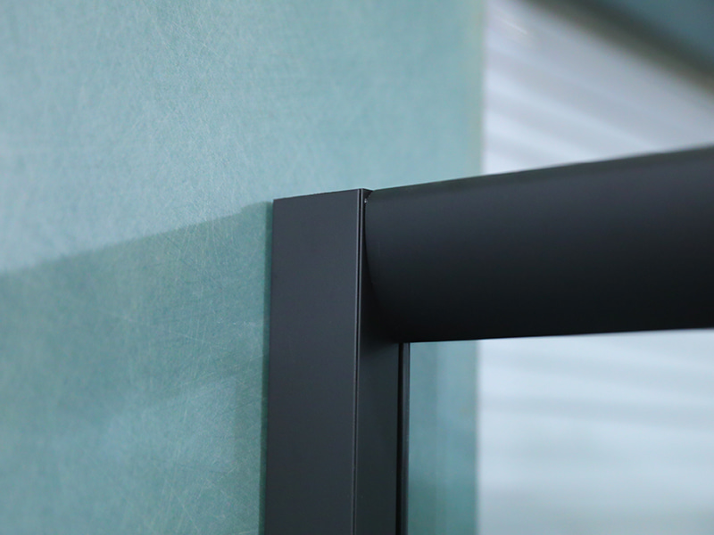 SE Czarna aluminiowa rama, przesuwna kabina prysznicowa ze szkła hartowanego SE Czarna aluminiowa rama, przesuwna kabina prysznicowa ze szkła hartowanego