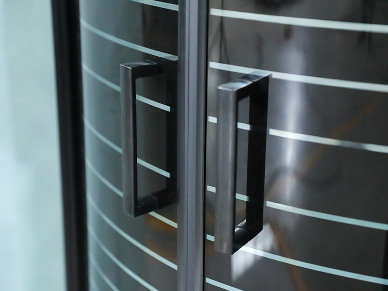 SE Czarna aluminiowa rama, przesuwna kabina prysznicowa ze szkła hartowanego SE Czarna aluminiowa rama, przesuwna kabina prysznicowa ze szkła hartowanego