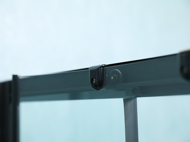 SE Czarna aluminiowa rama, przesuwna kabina prysznicowa ze szkła hartowanego SE Czarna aluminiowa rama, przesuwna kabina prysznicowa ze szkła hartowanego