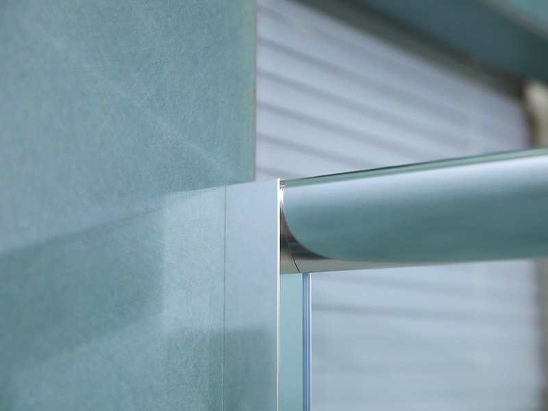 RE Chrome Aluminiowa rama Kwadratowa przesuwna kabina prysznicowa ze szkła hartowanego z tacą RE Chrome Aluminiowa rama Kwadratowa przesuwna kabina prysznicowa ze szkła hartowanego z tacą