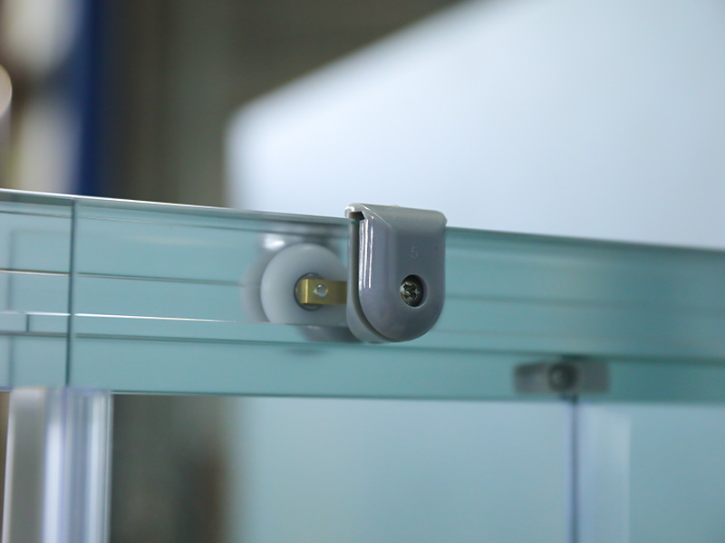 RE Chrome Aluminiowa rama Kwadratowa przesuwna kabina prysznicowa ze szkła hartowanego z tacą RE Chrome Aluminiowa rama Kwadratowa przesuwna kabina prysznicowa ze szkła hartowanego z tacą