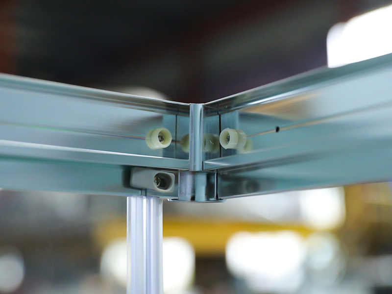 RE Chrome Aluminiowa rama Kwadratowa przesuwna kabina prysznicowa ze szkła hartowanego z tacą RE Chrome Aluminiowa rama Kwadratowa przesuwna kabina prysznicowa ze szkła hartowanego z tacą