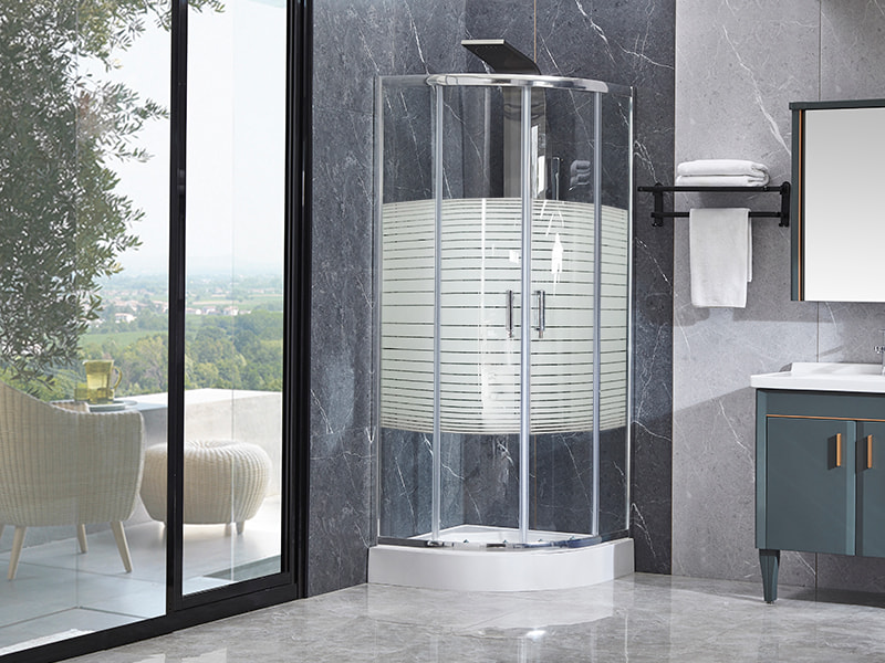 Przesuwna kabina prysznicowa z profilu aluminiowego SE Chrome do łazienki Przesuwna kabina prysznicowa z profilu aluminiowego SE Chrome do łazienki