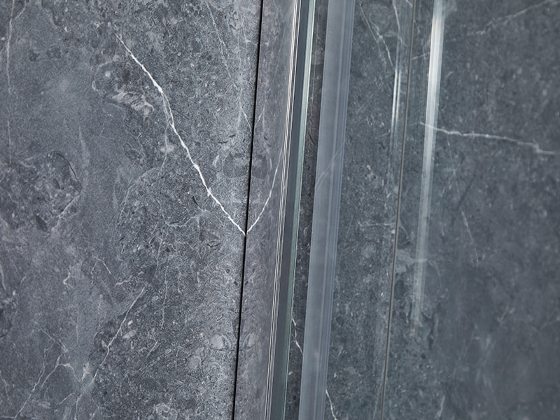 Przesuwna kabina prysznicowa z profilu aluminiowego SE Chrome do łazienki Przesuwna kabina prysznicowa z profilu aluminiowego SE Chrome do łazienki