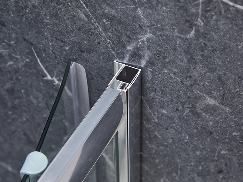 Przesuwna kabina prysznicowa z profilu aluminiowego SE Chrome do łazienki Przesuwna kabina prysznicowa z profilu aluminiowego SE Chrome do łazienki