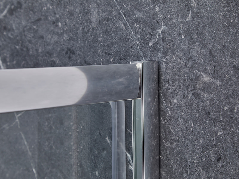 Przesuwna kabina prysznicowa z profilu aluminiowego SE Chrome do łazienki Przesuwna kabina prysznicowa z profilu aluminiowego SE Chrome do łazienki