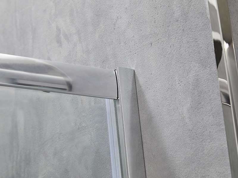 Kabina prysznicowa przesuwna SE, przezroczyste szkło hartowane, profil aluminiowy chromowany, uchwyt z podwójnymi otworami, bez brodzika Kabina prysznicowa przesuwna SE, przezroczyste szkło hartowane, profil aluminiowy chromowany, uchwyt z podwójnymi otworami, bez brodzika