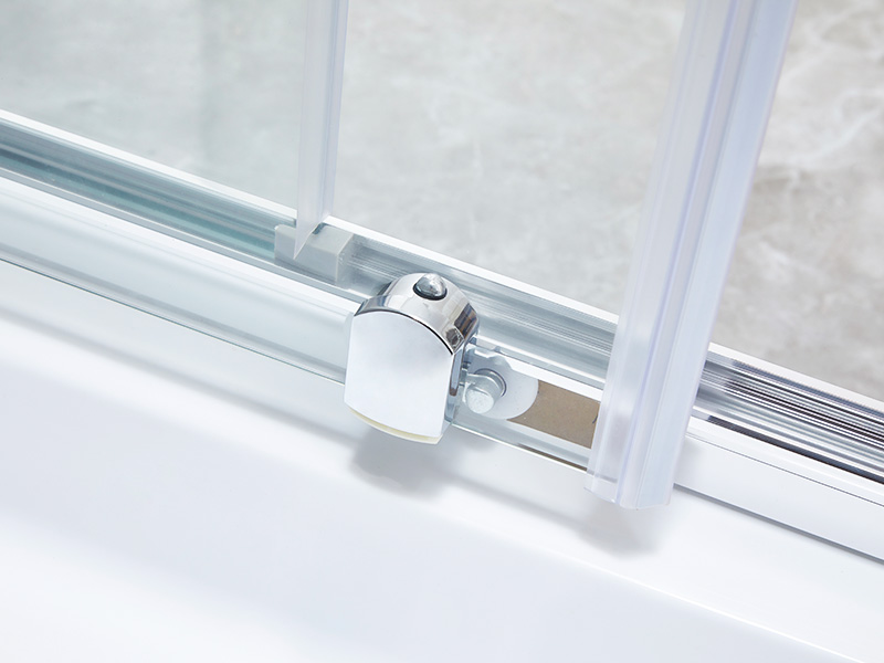 Kabina prysznicowa przesuwna SQ z przezroczystego szkła hartowanego, z tacą Kabina prysznicowa przesuwna SQ z przezroczystego szkła hartowanego, z tacą