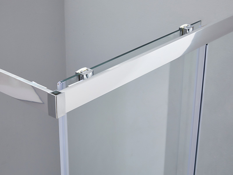 Kabina prysznicowa przesuwna SQ z przezroczystego szkła hartowanego, z tacą Kabina prysznicowa przesuwna SQ z przezroczystego szkła hartowanego, z tacą