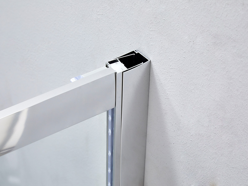 Kabina prysznicowa przesuwna SQ z przezroczystego szkła hartowanego, z tacą Kabina prysznicowa przesuwna SQ z przezroczystego szkła hartowanego, z tacą