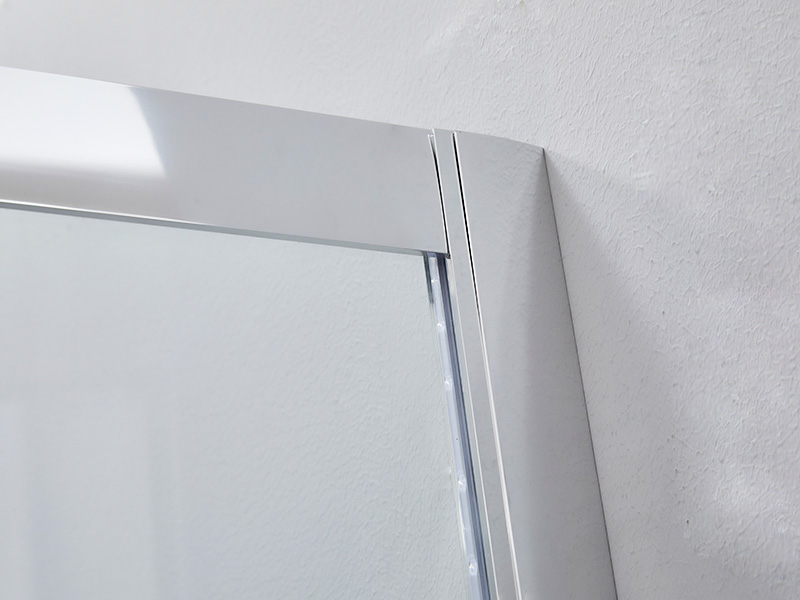 Kabina prysznicowa przesuwna SQ z przezroczystego szkła hartowanego, z tacą Kabina prysznicowa przesuwna SQ z przezroczystego szkła hartowanego, z tacą